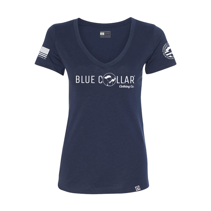 Blue Collar White Logo