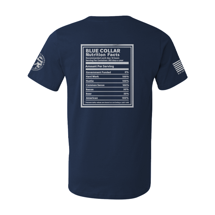 Blue Collar Nutrition Facts Blue Collar Clothing Company