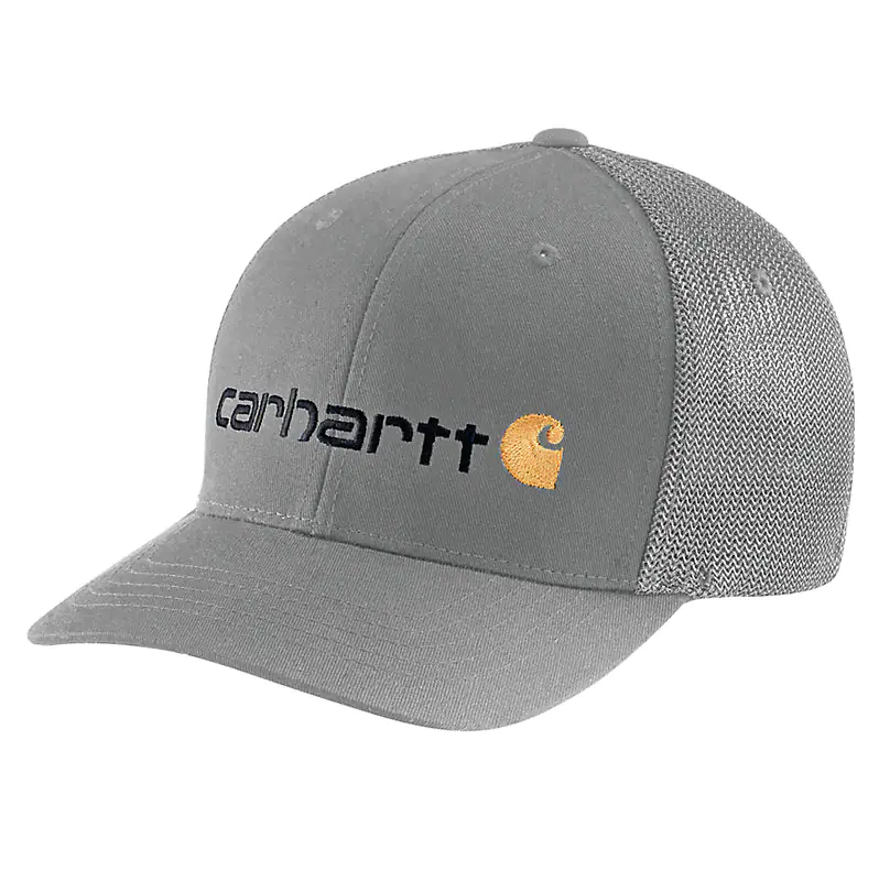 MEN'S RUGGED FLEX® FITTED CANVAS MESH-BACK LOGO GRAPHIC CAP 105353