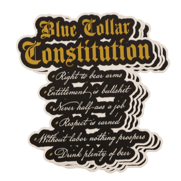 Blue Collar Constitution Decal