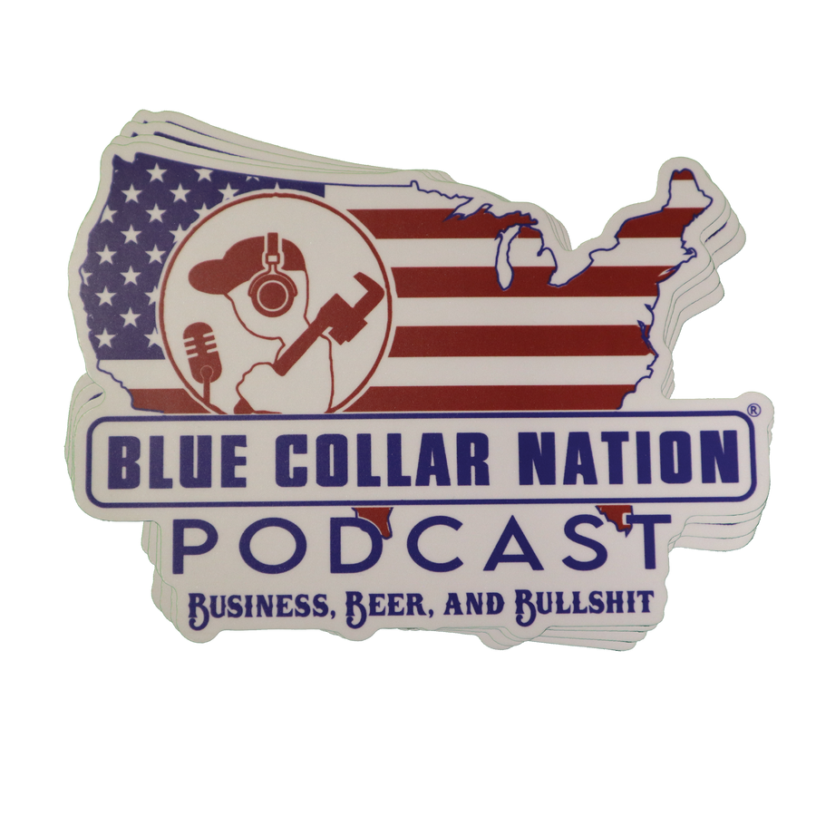 Blue Collar Nation Podcast Decal