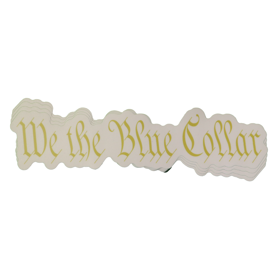 We the Blue Collar Decal